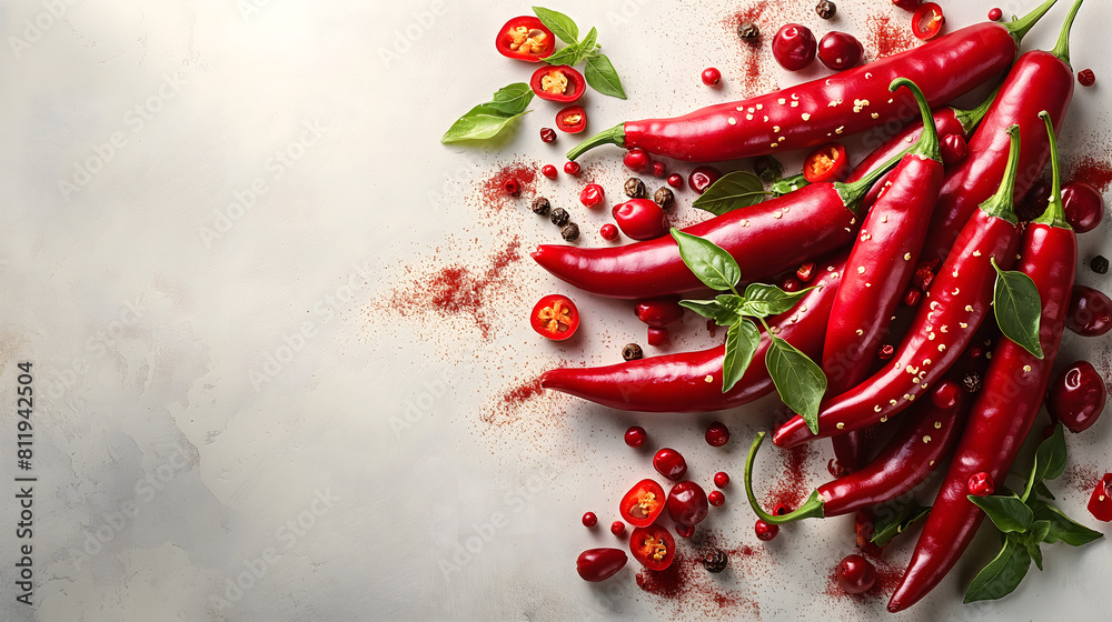 red chilli white background red chilli white background