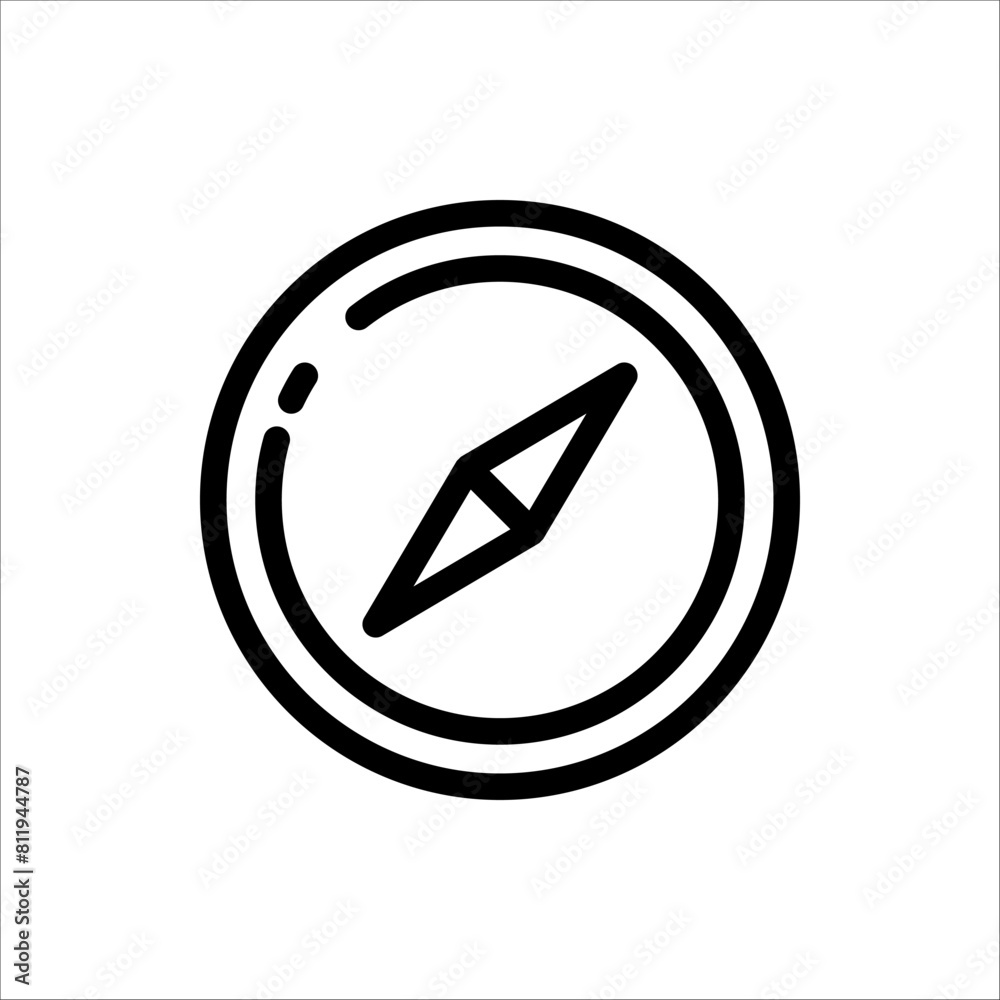 Compass icon. compass Vector illustration for web design and app. isolated on white background Compass icon. compass Vector illustration for web design and app. isolated on white background