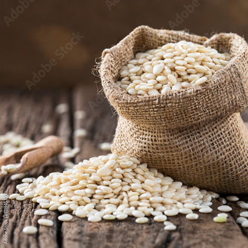 Urad dal or split black gram photo