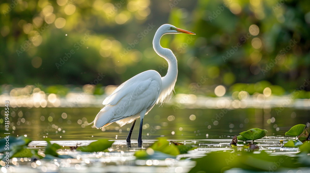 Naklejka premium Great Egret