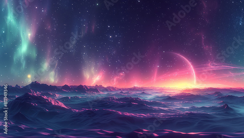 Captivating Purple to Teal Gradient Background