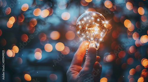 Idea Technology of business. data network.