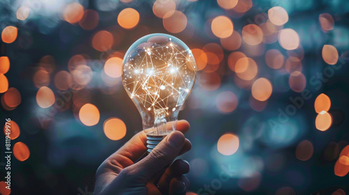 Idea Technology of business. data network.
