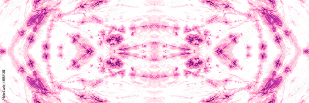 Pink Tie And Dye Patterns. Seamless Dyeing. Coral
