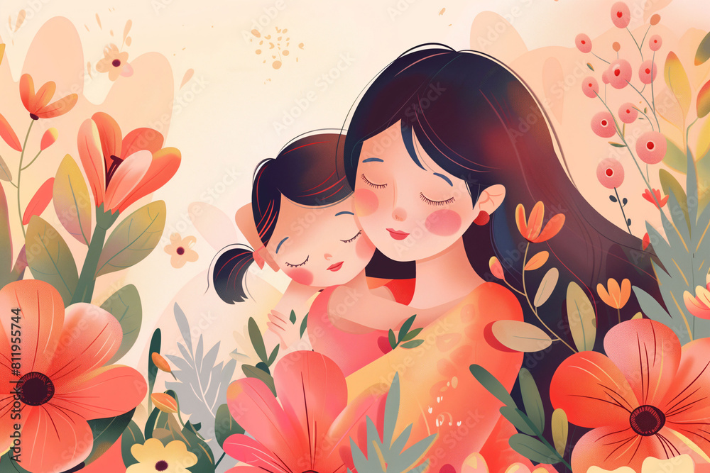 Celebrate Happy mother's day background. Art background Celebrate Happy mother's day background. Art background