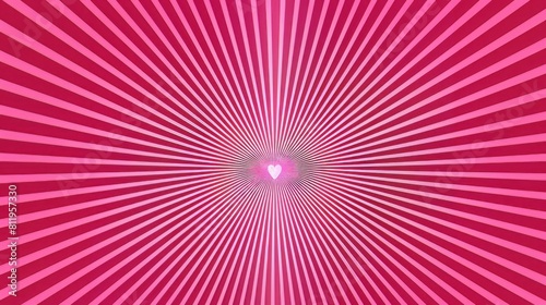 Heart burst background. Pink heart striped pattern illustration. Valentine s day background. Vector design for wallpaper  frame  posters  banners  greeting card  wedding  Valentine s day.