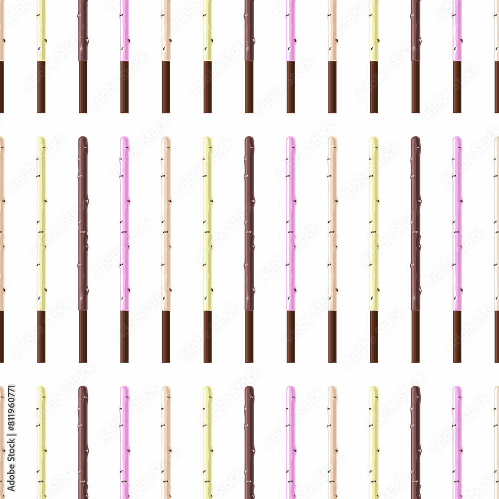 Sticks-cookies, white background. Seamless pattern. Sticks-cookies, white background. Seamless pattern.