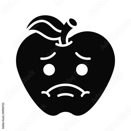 Creative icon of sick emoji, ready to use in website and mobile apps