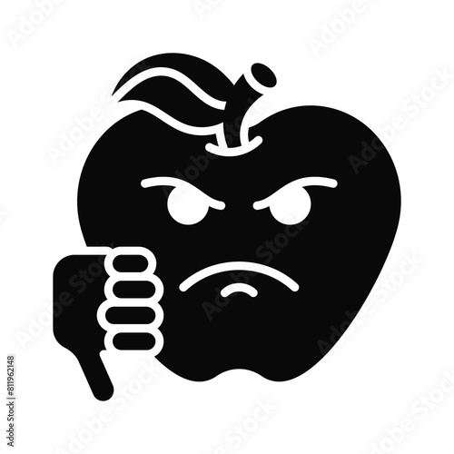 Disgusted emoji vector design, customizable unique vector
