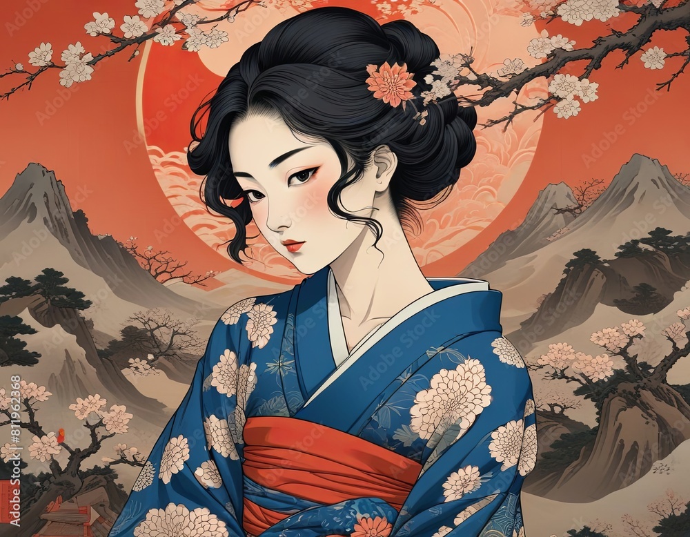 Fototapeta premium Portrait of young asian girl