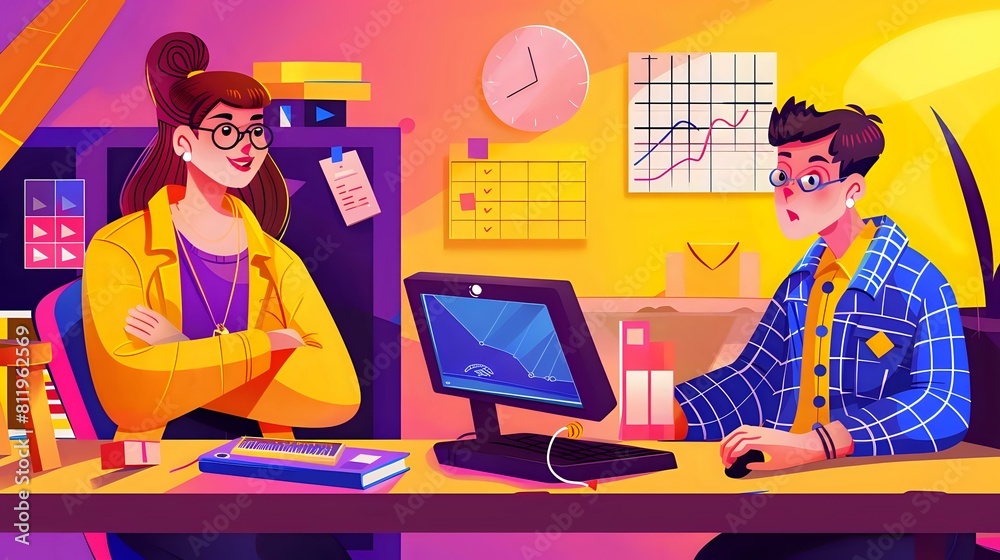 Fototapeta premium Dynamic Work Environment of Assessor in Accounting & Finance