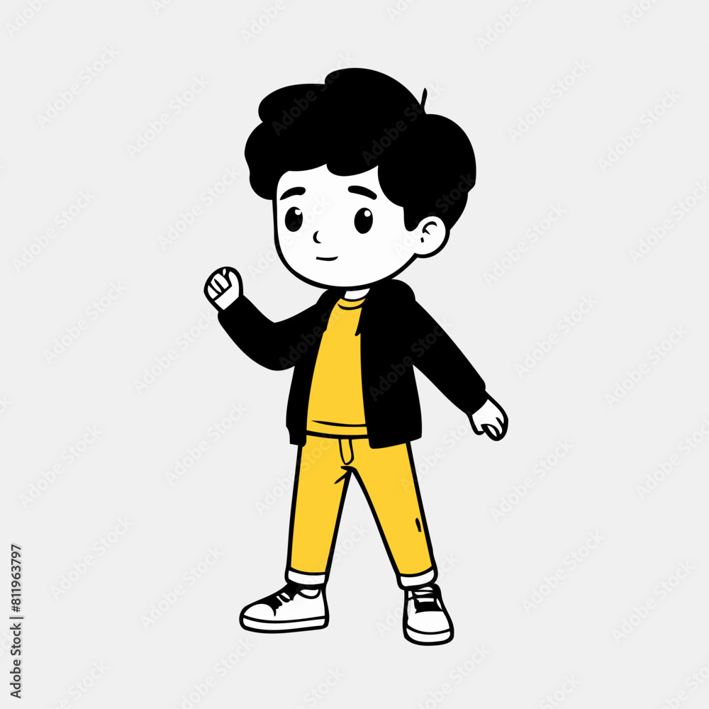 Cute vector illustration of a Character for kids Cute vector illustration of a Character for kids