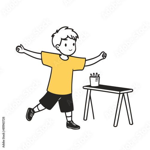 Cute Character for toddlers vector illustration