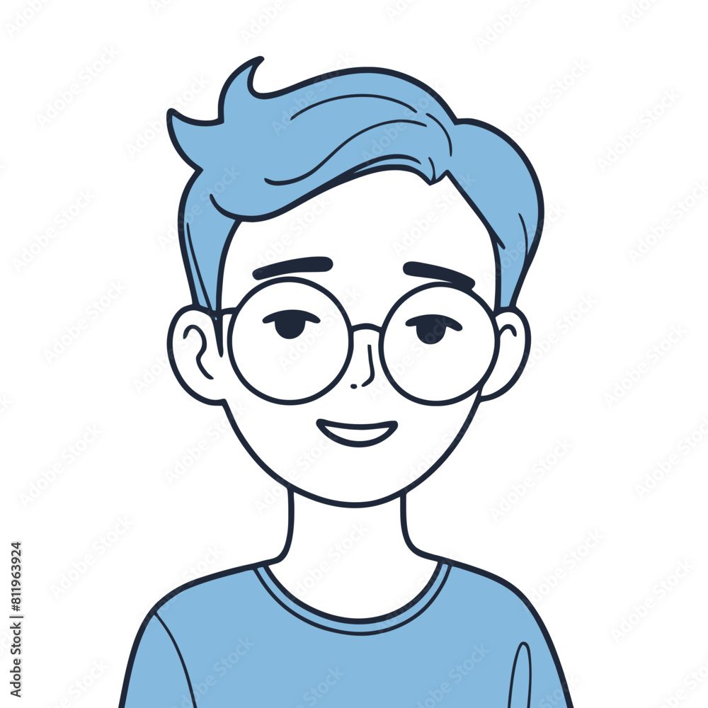 Vector illustration of a charming Character for toddlers' learning adventures