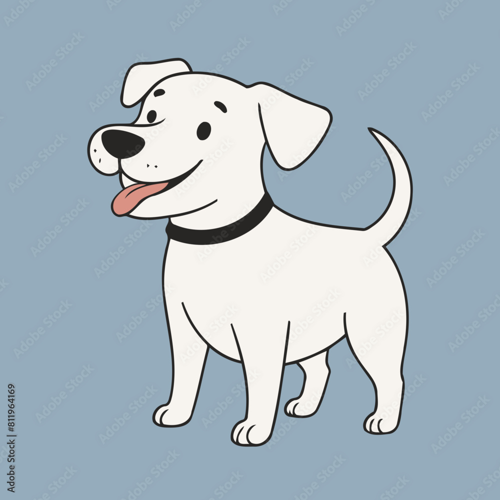 Cute vector illustration of a Dog for children book Cute vector illustration of a Dog for children book