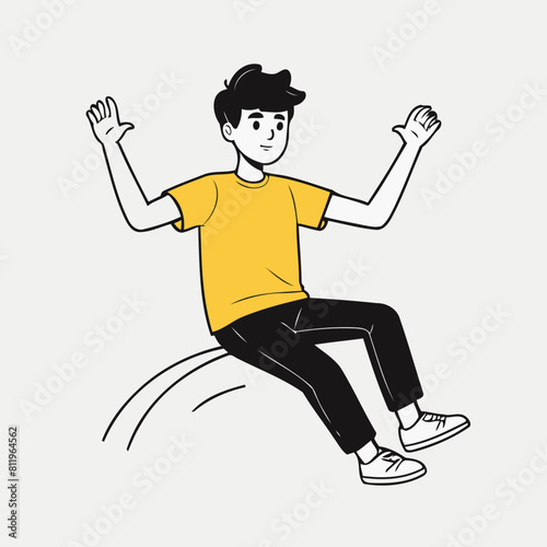 Cute vector illustration of a Character for youngsters' picture books