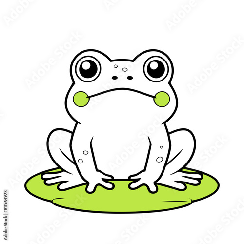 Vector illustration of a friendly Frog for little ones' joyful exploration