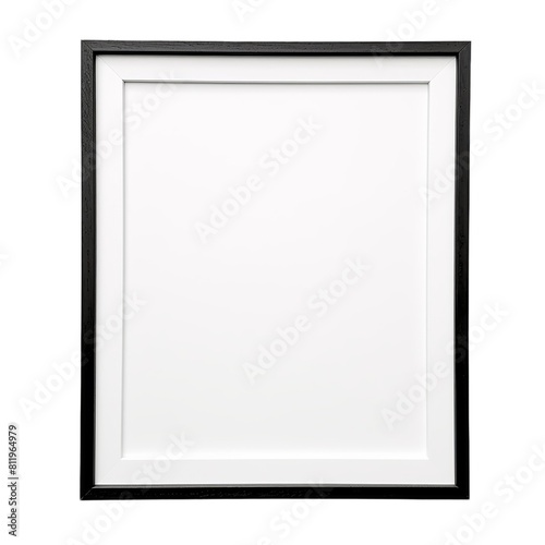 blank photo frame isolated