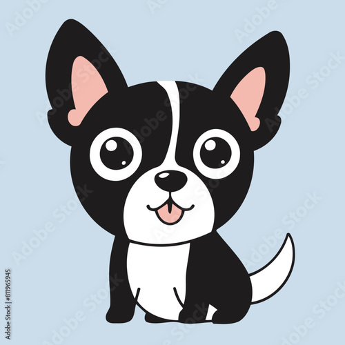 Cute Dog vector illustration for children