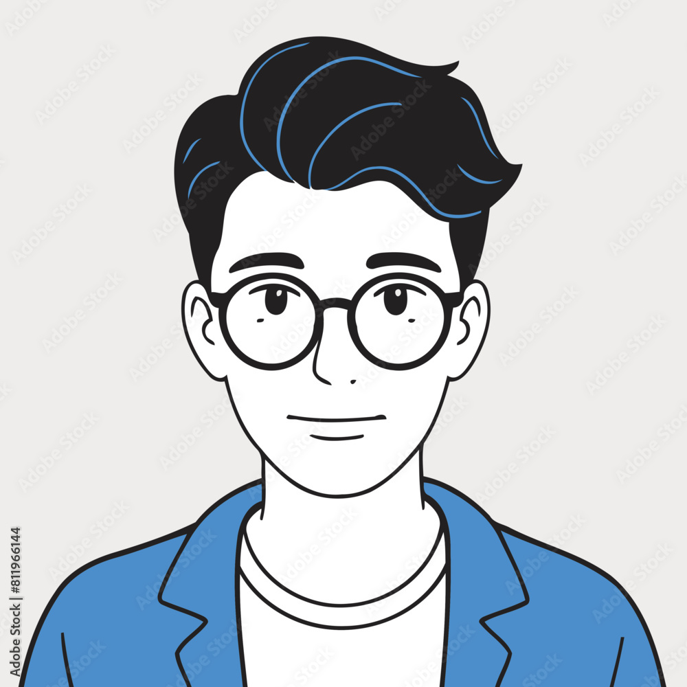Cute Person vector illustration for kids' adventure tales Cute Person vector illustration for kids' adventure tales