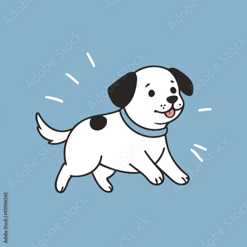 Vector illustration of a winsome Dog for children s literature