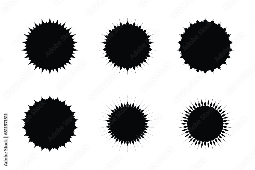 Fototapeta premium Emblem & Badge Logos Shape Pictogram Symbol Visual Illustration Set.