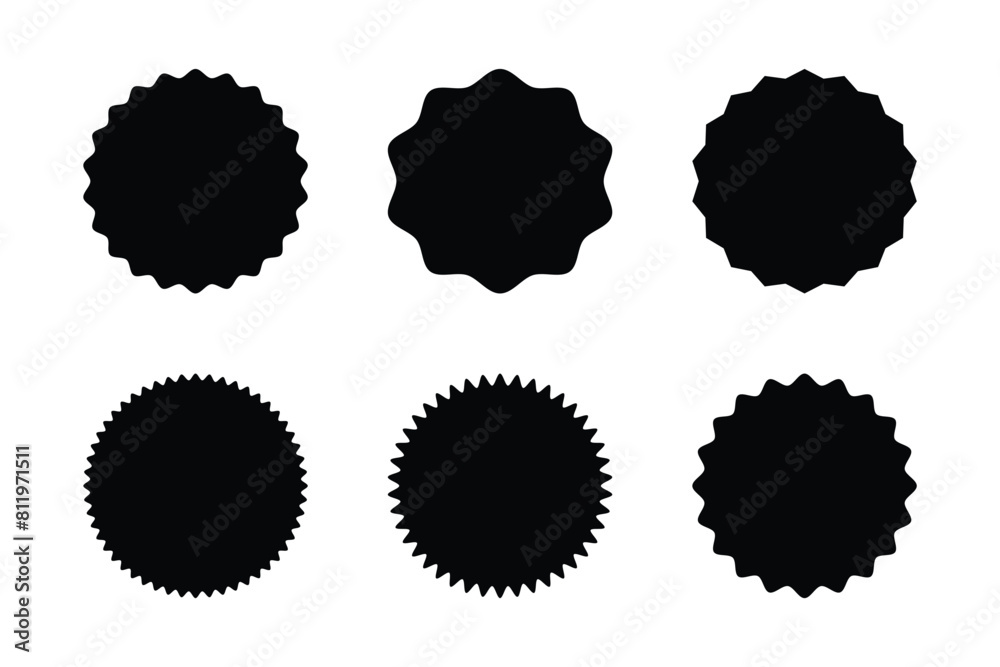 Emblem & Badge Logos Shape Pictogram Symbol Visual Illustration Set.