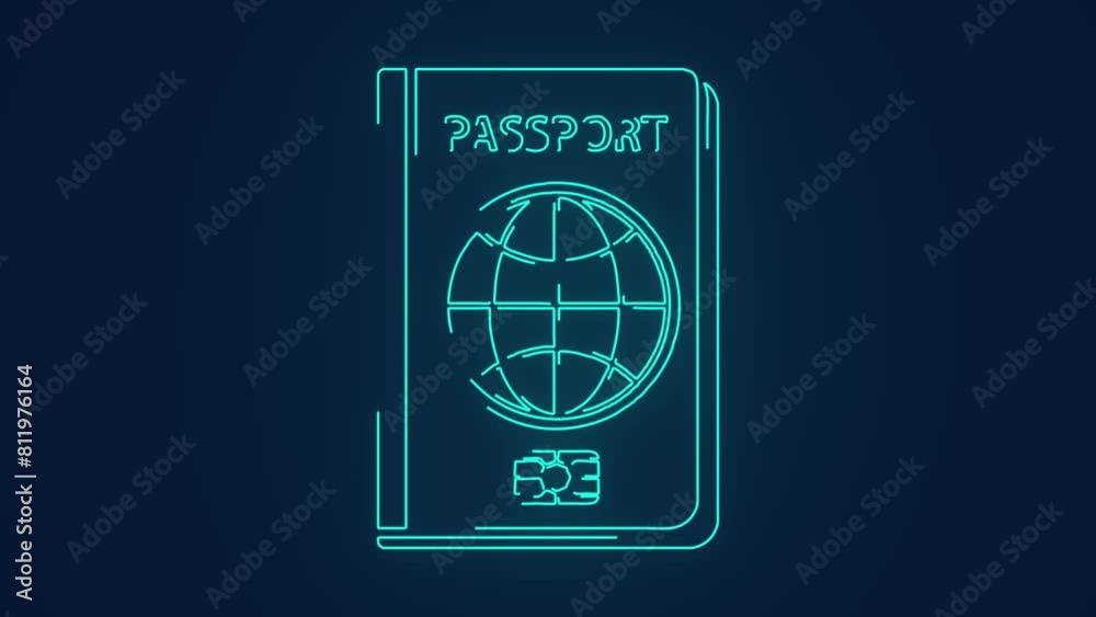 digital smart passport with chipset for hassle free travel animation digital smart passport with chipset for hassle free travel animation