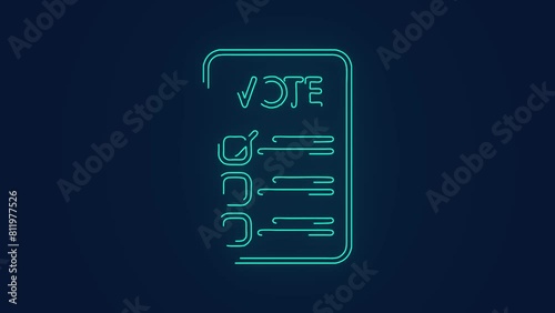 e voting form for digital election animation photo
