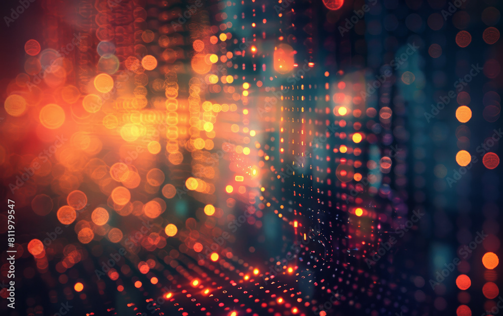 Dynamic lighting effects and animated elements on a digital backdrop, created in a detailed, futuristic illustration. Dynamic lighting effects and animated elements on a digital backdrop, created in a detailed, futuristic illustration.