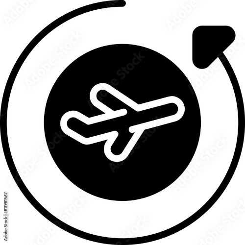 Aeroplane Exchange Icon