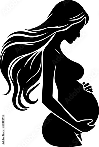 Pregnant Woman Silhouettes.gold, love, line, design, model, hospital, hand, portrait, face, family, graphic, up, vignetting, outline, head, natural, background, pretty, feminine, illustration, silhoue photo
