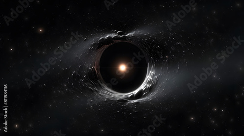 Black Hole icon space 3d
