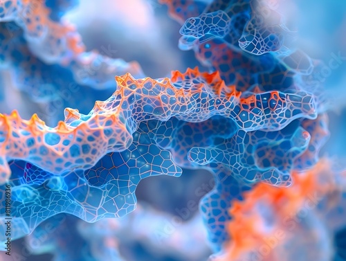 Captivating Digital Tapestry of Interconnected Molecular Structures