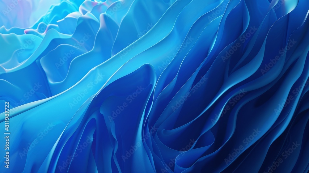 Obraz premium Stylish Blue Gradient Background for Presentations Generative AI