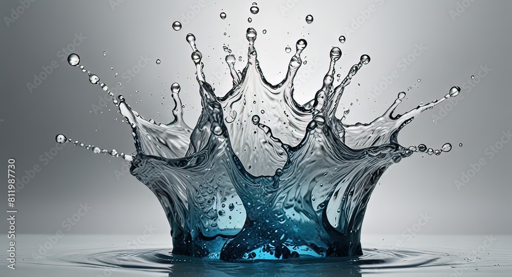 Transparent vector water splash and wave on light background Stock ...
