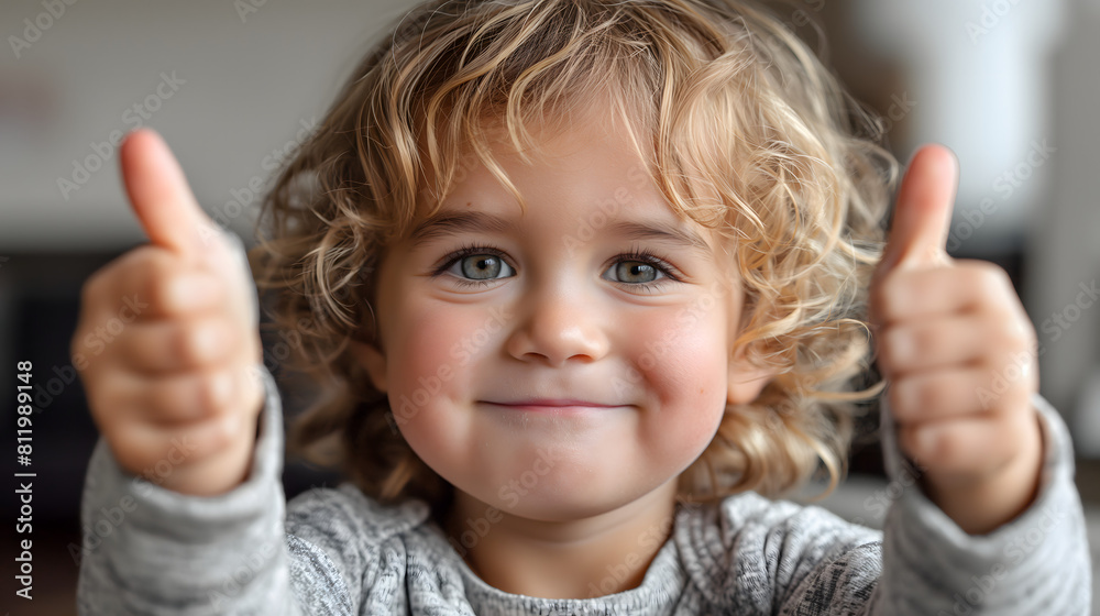A toddler giving a thumbs up isolated on transparent A toddler giving a thumbs up isolated on transparent