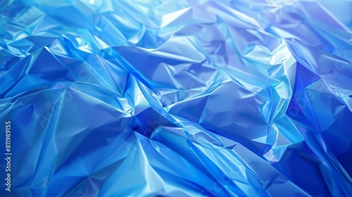 Vibrant Blue Gradient Shapes Wallpaper for Modern Presentations Generative AI