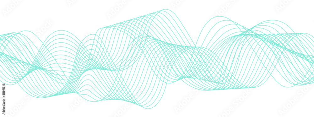 Abstract blue glowing and flowing wave lines background. Transparent technology speed futuristic wave line sound. Wavy fluid pattern gradient dynamic swoosh design. Abstract blue glowing and flowing wave lines background. Transparent technology speed futuristic wave line sound. Wavy fluid pattern gradient dynamic swoosh design.