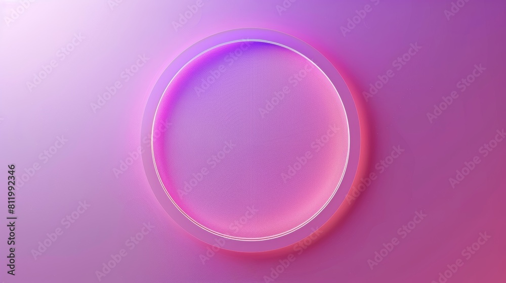 Obraz premium Circle Design on Flat Background for Presentation Generative AI