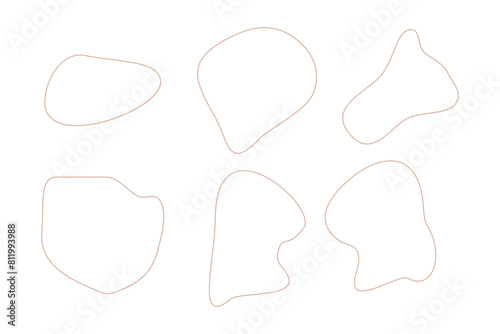 Wallpaper Mural Blobs Abstract Fluid Linear shape set Abstract black shapes Liquid shape elements Random outline fluid shapes. Torontodigital.ca