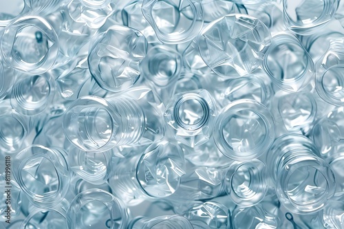 Full frame image of Used plastic bottles background