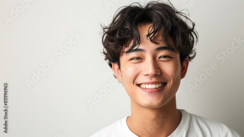 Happy young man with a charming smile