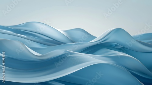 Soothing Light Blue Wavy Background for Presentations Generative AI