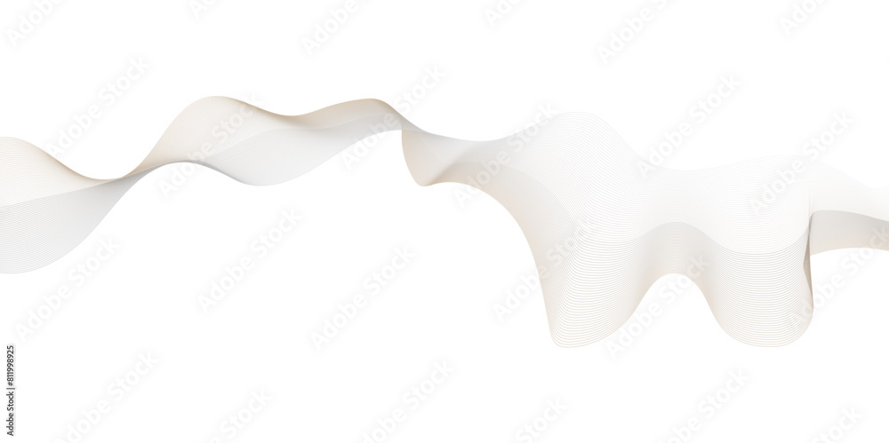 Dynamic sound wave isolated on white background. Musical particle pulsing. Brown energy flow concept. 3D rendering. Dynamic sound wave isolated on white background. Musical particle pulsing. Brown energy flow concept. 3D rendering.