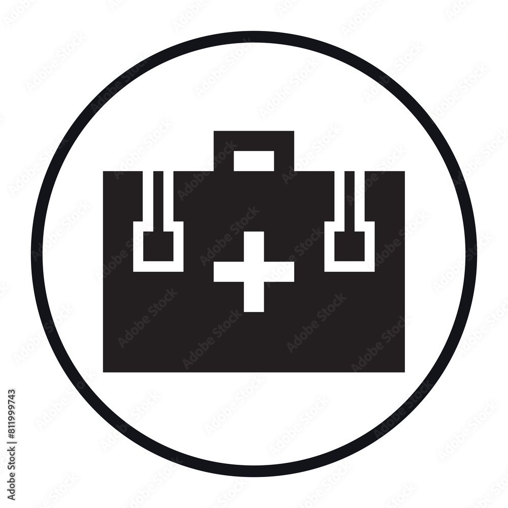 Fototapeta premium first aid kit icon