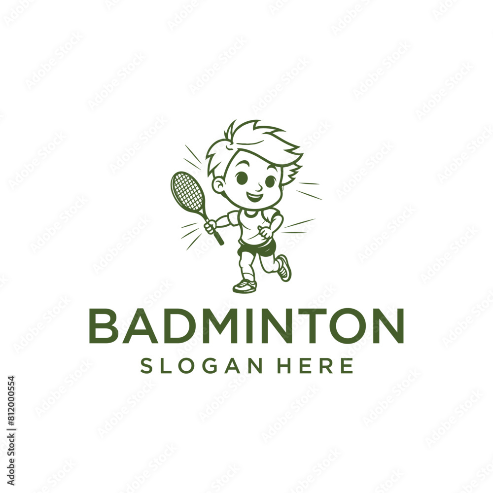 Sport kids logo vector illustration Sport kids logo vector illustration