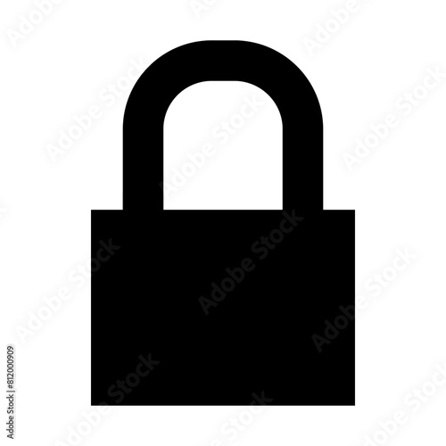padlock isolated on white