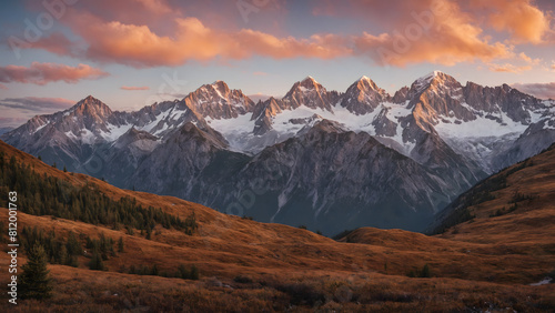 Wallpaper Mural The Rocky Mountains at Sunset Torontodigital.ca