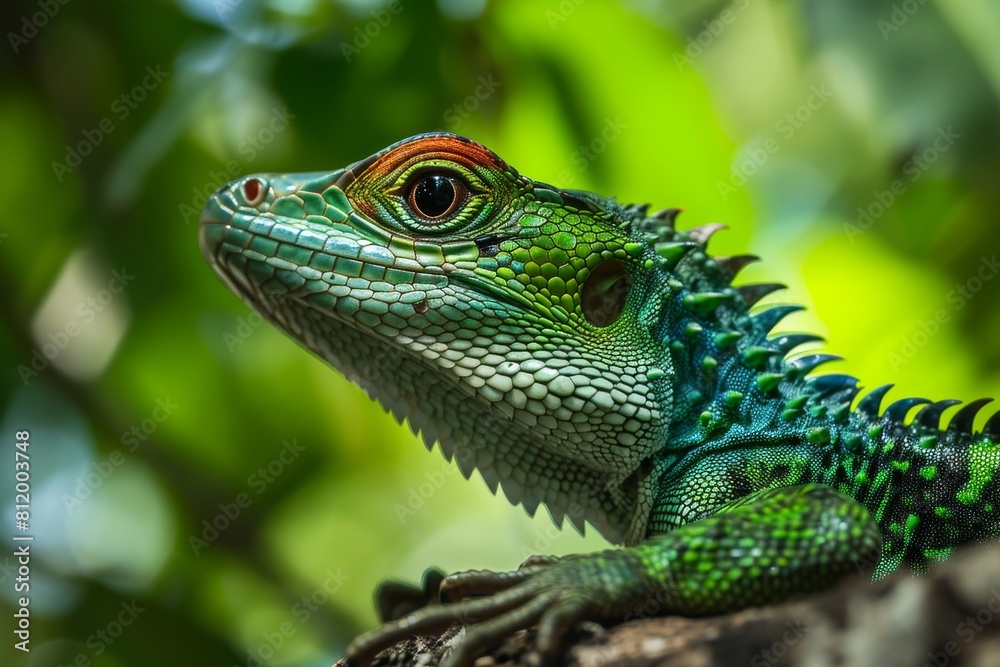 lizard face, Beautiful wildlife of creation, lizard, Ai generated